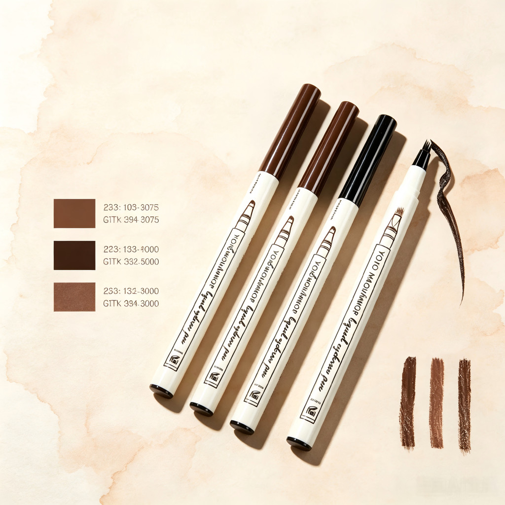 Caneta Microblading Para Sobrancelha Ponta Tipo Garfo À Prova D’Água /Caneta 丨YOYO MAQUIAMOR