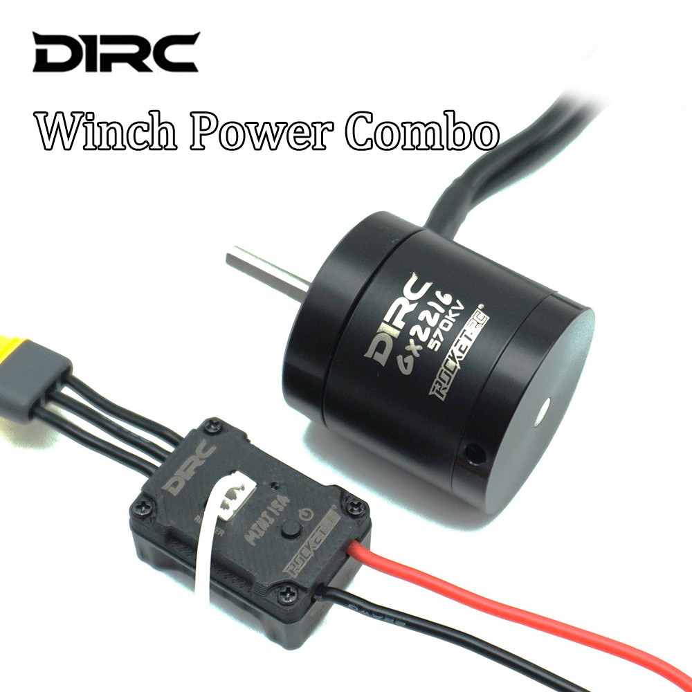 D1RC Guincho Power Outer Rotor Motor Brushless Combo Para RCRFC 1/10 RC Modelo Acessórios Carro