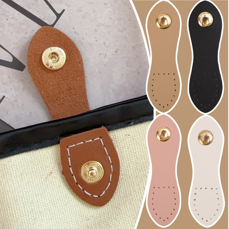 Fivela De Bolsa De Couro Da Moda-Para Acessórios DIY-Botões Feitos À Mão-Fecho De Ferrolho De Carteira Pacote De Cartão