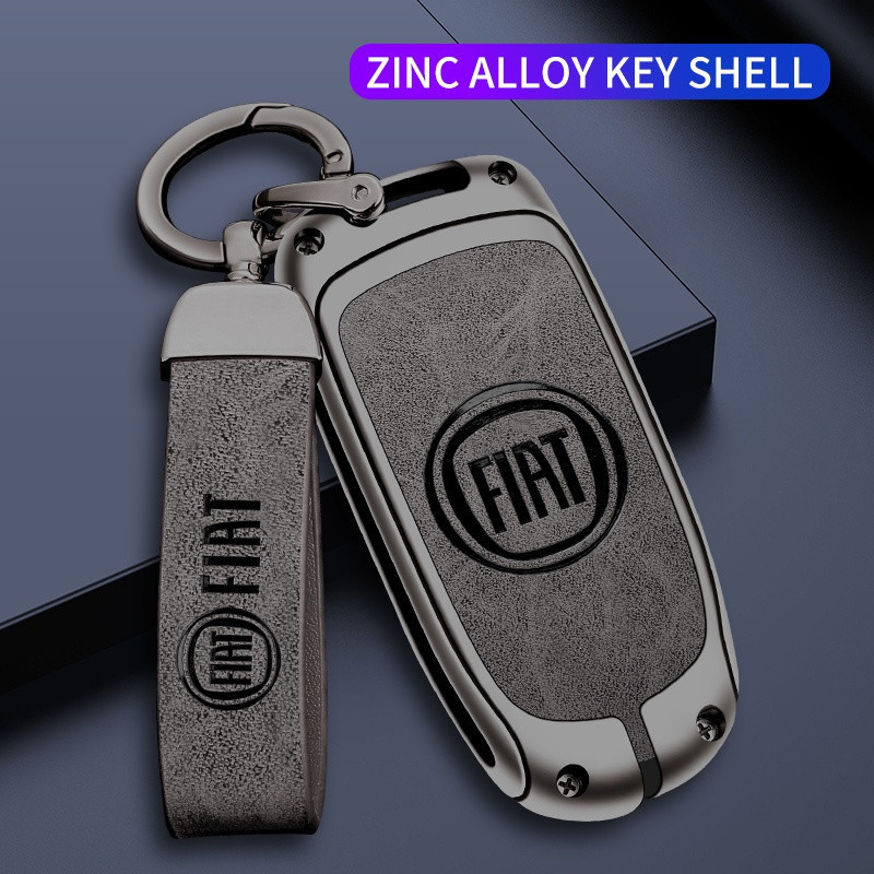 Capa de Chave Remota em Liga de Zinco para Fiat Freemont 500X, Acessórios Automotivos, Protetor de Chave HEZ1