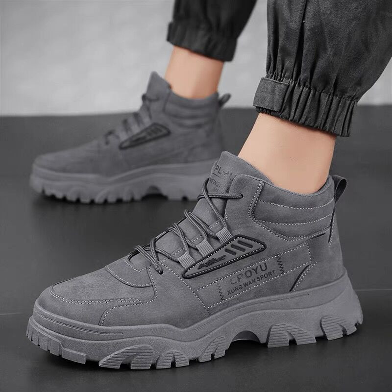 Novo estilo respirável macacão de alta qualidade masculino antiderrapante resistente ao desgaste esportes lazer sapatos 