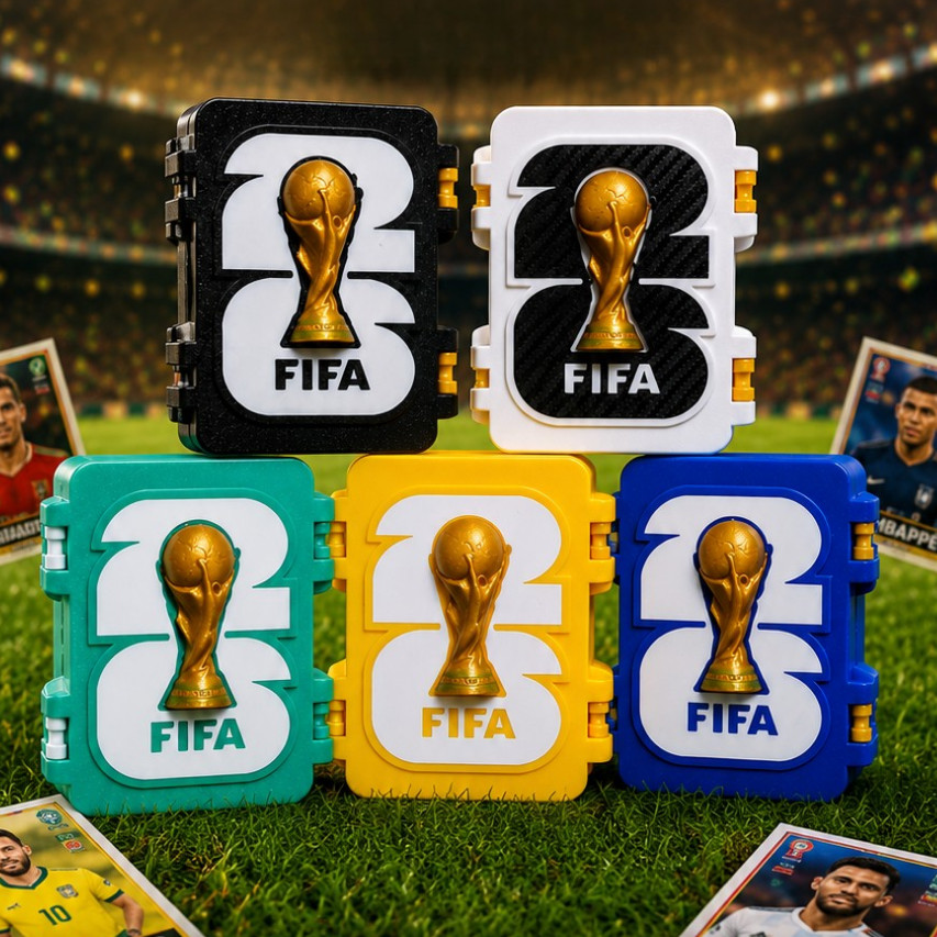 Porta Figurinhas Copa Do Mundo 2026 Estojo Case Organizador Premium Diversas Cores
