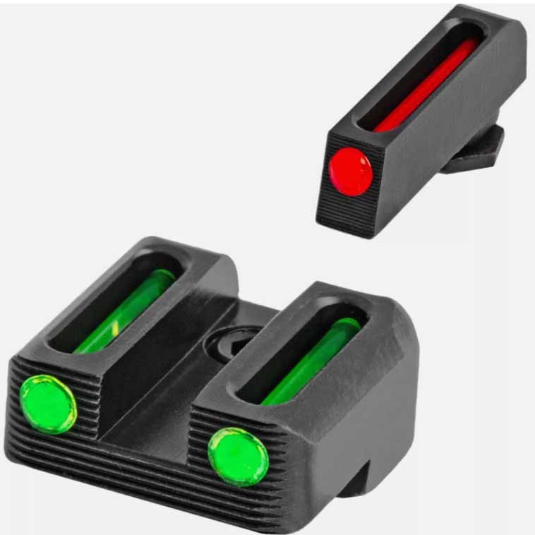 Glock42 43 43x 48 glock sight glock fibra óptica frente traseira máquina vista