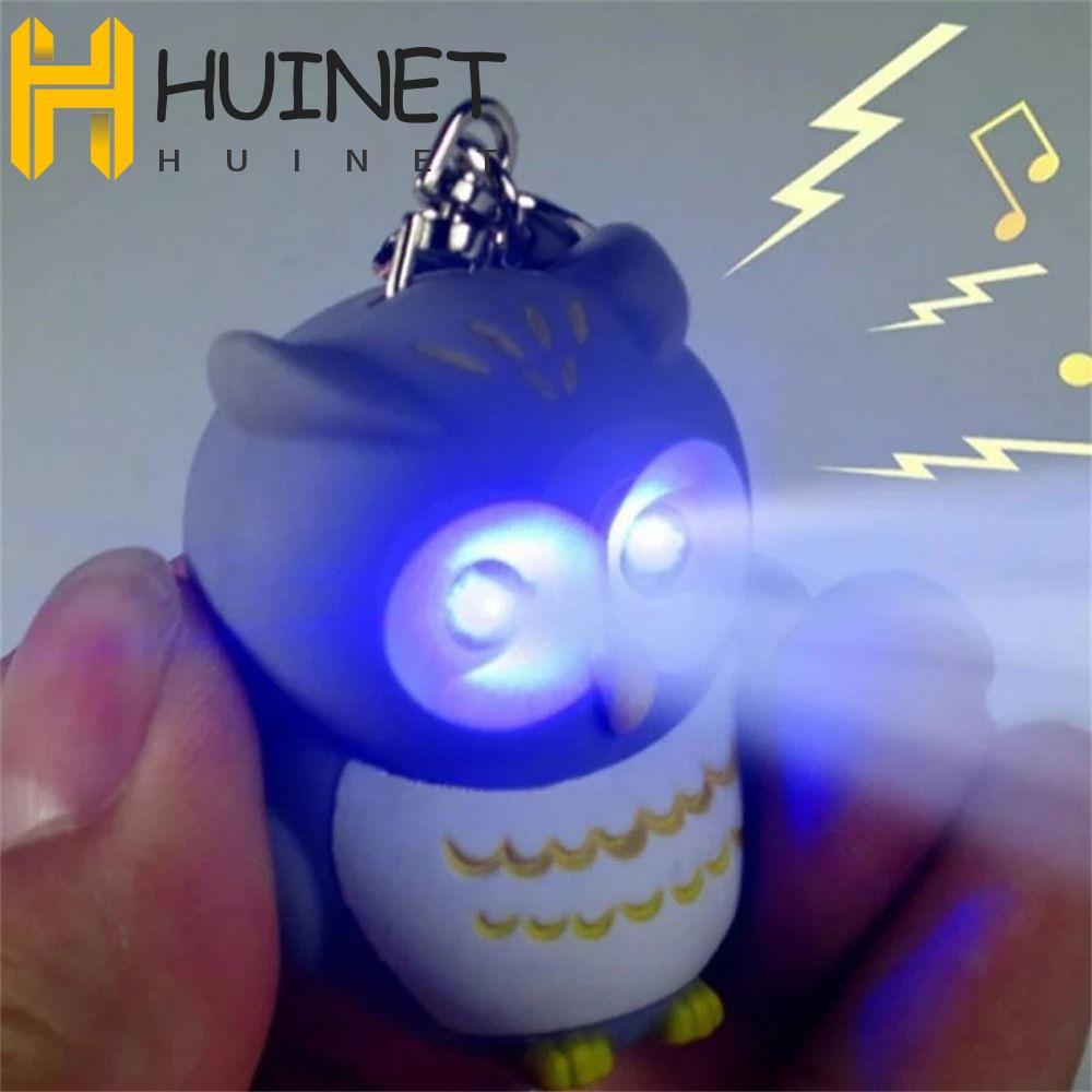 HUINET Coruja Chaveiro Crianças Brinquedo Bonito Design De Luz Feminino Masculino Dos Desenhos Animados Mini Carro