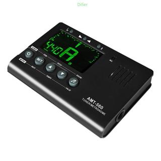 Difier Afinador Guitarra Elétrica E Metrônomo Gerador Digital Preciso