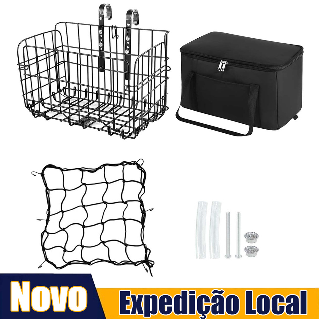 Cesto Traseiro Para Bicicleta - Cesto De Bicicleta Resistente De Grande Capacidade Com Forro, Rede De Carga