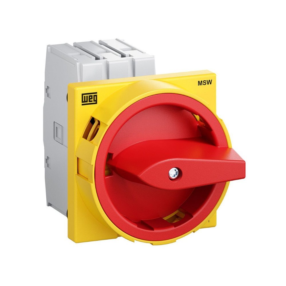 Chave Seccionadora Rotativa MSW025F 25A 3 Polos Fixação Topo Weg