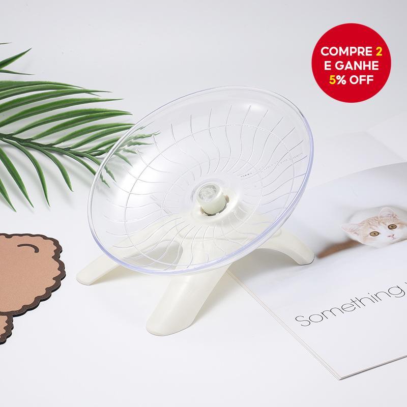 Roda De Corrida Hamster UFO 18cm Exercício Silenciosa Com Suporte Para Hamsters Gerbils Esquilos Ouriços