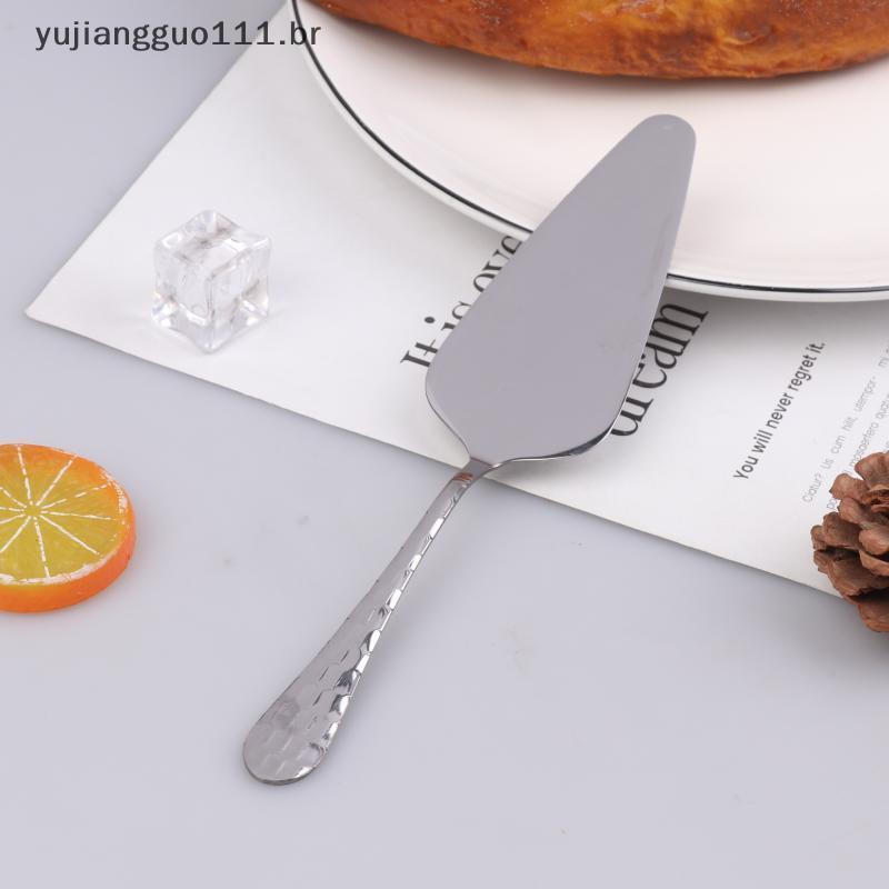 # Novo 1 Peça Pá De Bolo De Aço Inoxidável Corte Pizza Queijo Faca Divisória Espátula Ferramentas De Pastelaria Utensíli