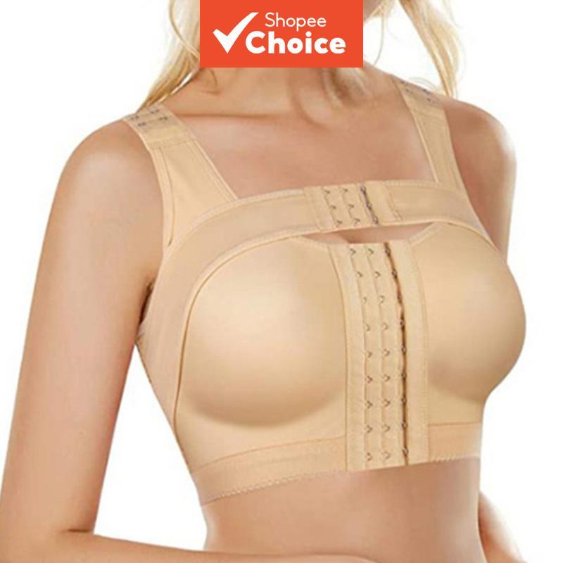 Sutiã de compressão pós-cirúrgico estabilizador de implantes, suporte para seios, cinta modeladora feminina