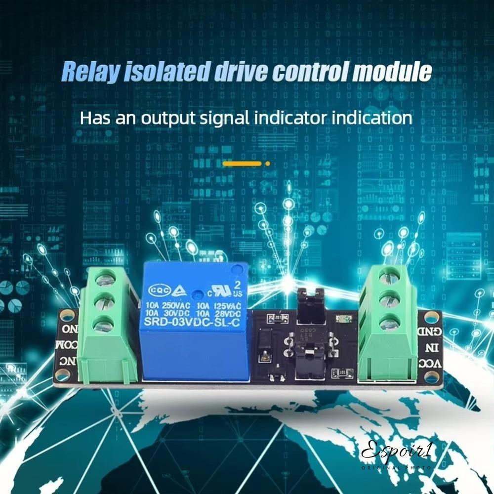 Módulo De Relé De Optoacoplador ESPOIR , DC De Driver De Alto Nível De Porta IO Do Microcontrolador , Placa De Controle