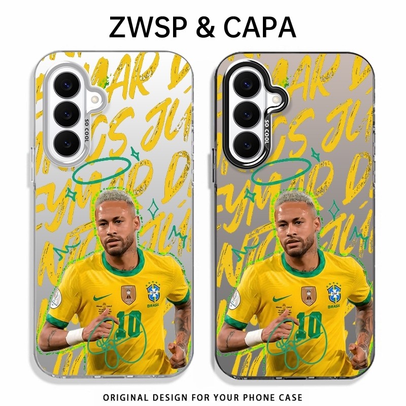 【EdiçãoLimitada】Capinha samsung Neymar Jr. 10,Para Galaxy S26 Ultra S25 Plus S24 FE S23 S22 S21 S20，Antichoque/Silicone