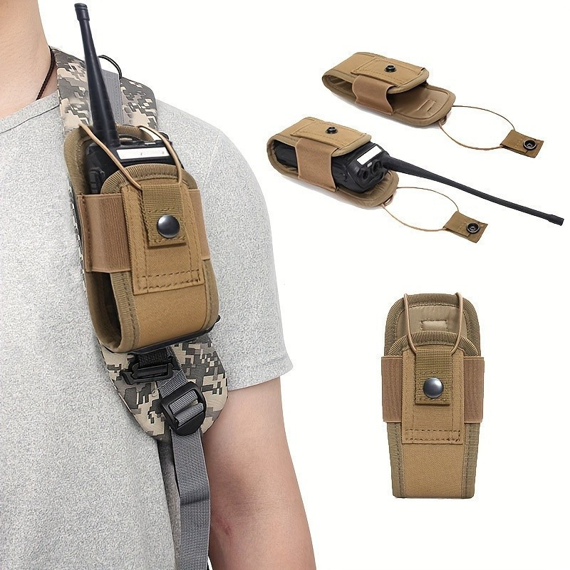 Bolsa de Rádio Molle Durável LUC para Escalada - Estojo de Segurança para Walkie-Talkie Comunicação Mãos-Livres 4125