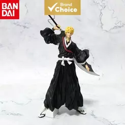 Figura anime 21 cm Bleach: Ichigo Kurosaki, Aizen, estátua PVC, decoração colecionável de mesa, presente para crianças