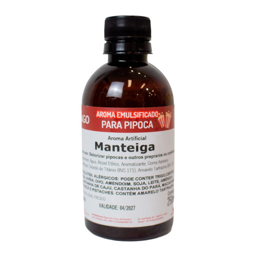 Aroma Artificial Para Pipoca Sabor Manteiga 250ml Mago