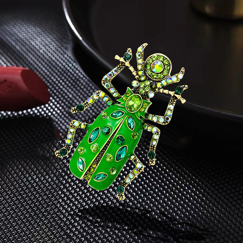 Pinkdudu Vintage Besouro Cigarra Inseto Broche Moda Retro Bug Lapela Pino Para Mulheres Bonito Animal Declaração Acessór