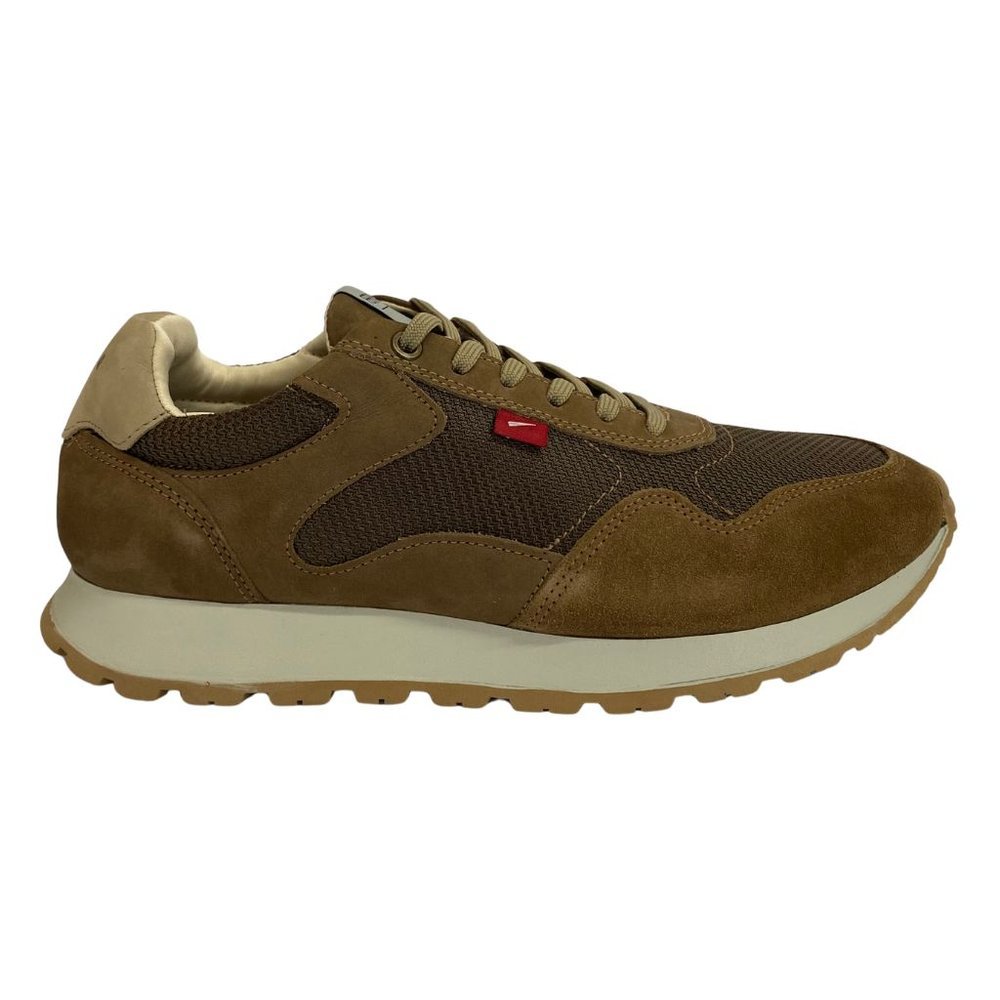 Sapatênis Ferracini Drip Masculino Marrom em couro casual