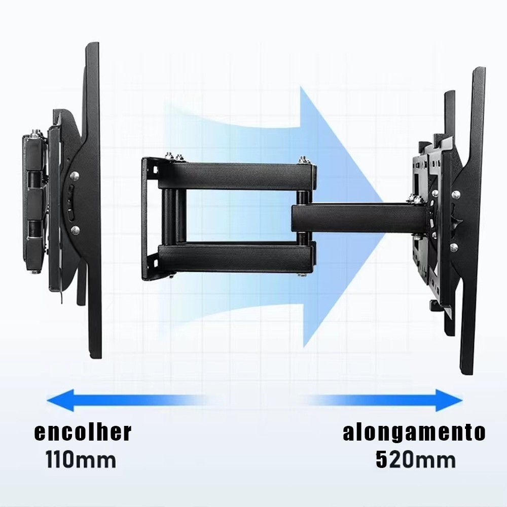 Suporte de parede para TV Full Motion para a maioria das TVs de 10 a 70 polegadas · foto 2