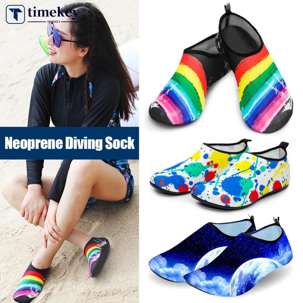 TIMEKEY Sapatos De Praia Das Mulheres Dos Homens Meias De Mergulho Natação Botas À Beira-Mar Wetsuit Evitar Arranhões Aq