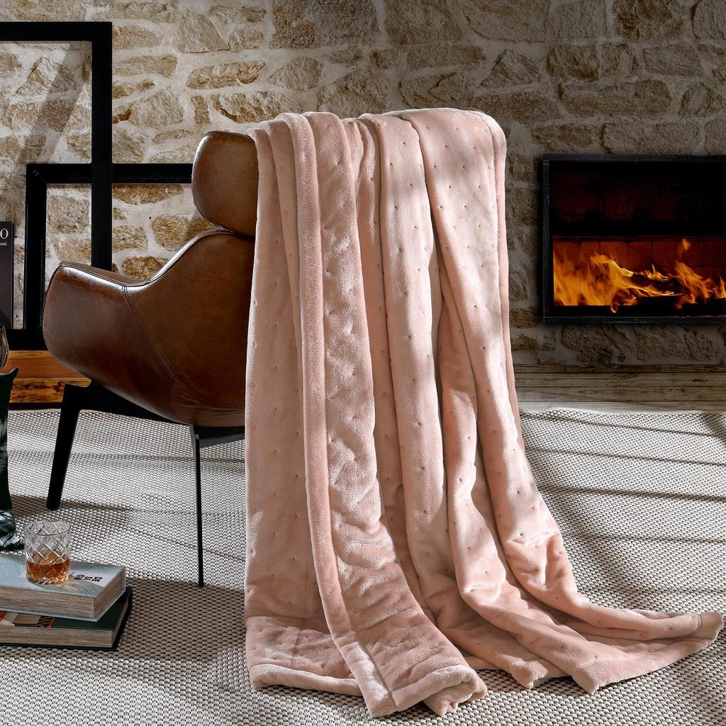 Cobertor Casal Ultraplush Rosa Tule - Hedrons