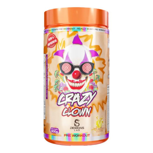 Demons Lab Aminoácidos Crazy Clown 300g- Demons Lab Pó Halloween Orange