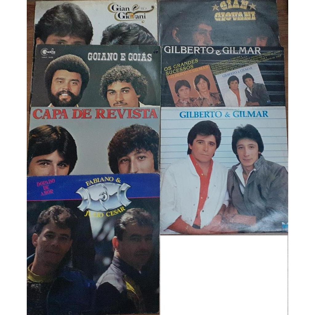 VINIL Gilberto e Gilmar / gian e giovani / goiano e goias / fabiano e julio cesar Gilberto e Gilmar / gian e giovani / g