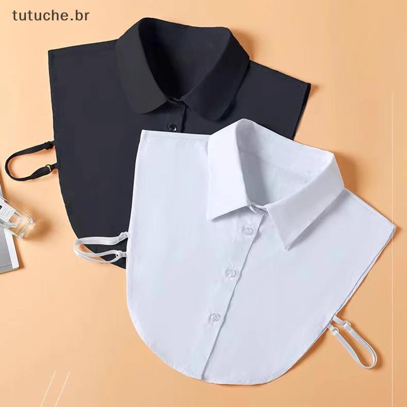 TU Senhora Gola Falsa Meia Camisa De Negócios Confortável Falso Para Homens Mulheres Ocasiões Formais