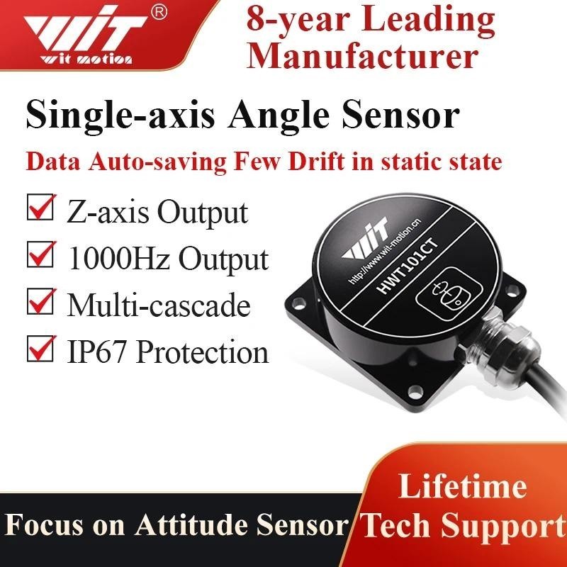 Inclinômetro De Cristal De Eixo Z De Nível Militar HWT101CT , Sensor De Ângulo De Inclinação MEMS , Giroscópio Altamente