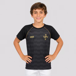 Camisa Vasco Mosaico Infantil Preta