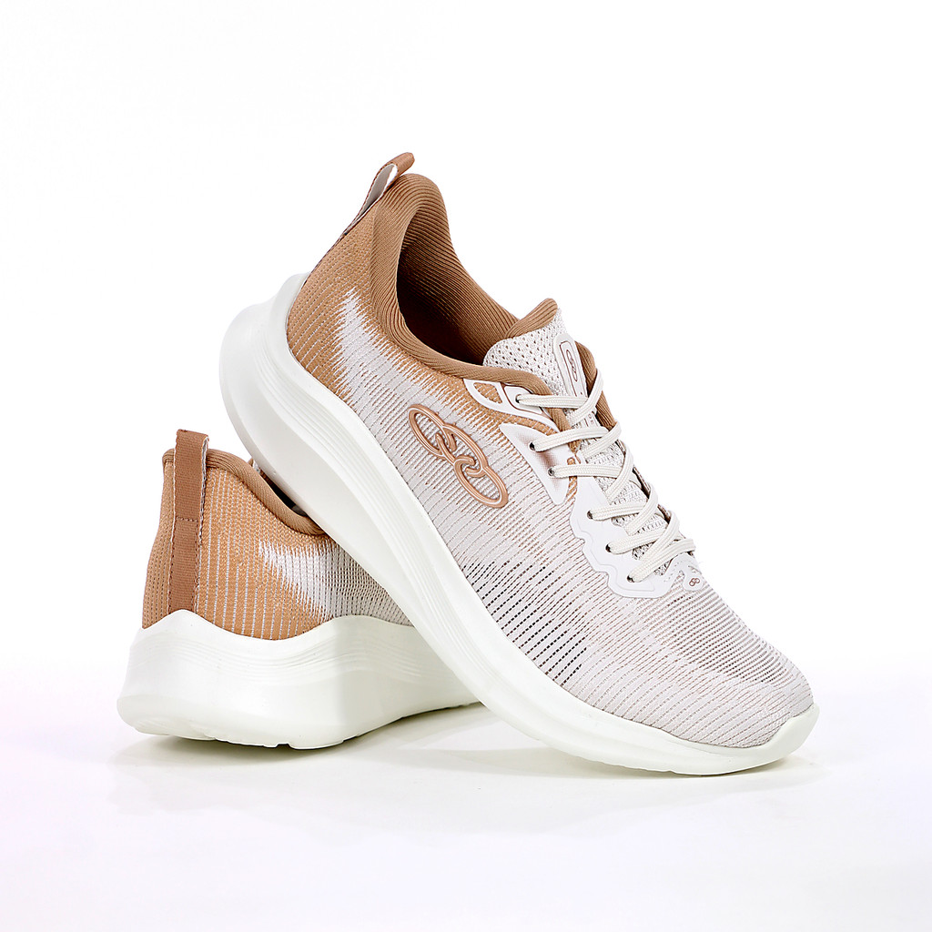 Tênis Olympikus Jade Branco e Bege - Feminino