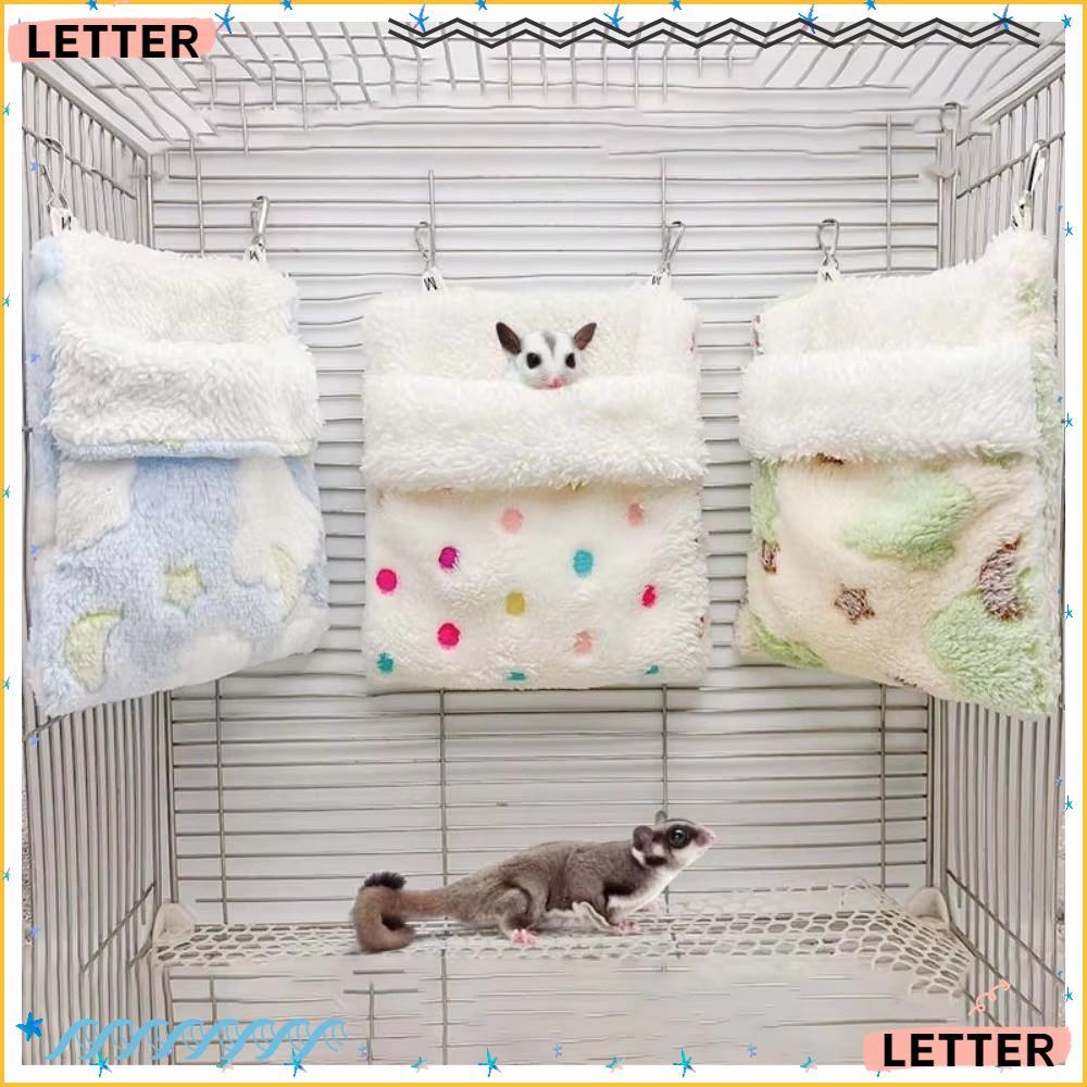 Bolsa De Dormir Para Planadores De Açúcar , Rede Macia De Pelúcia Hamster , Saco Confortável Com Padrão De Estrela E Rat