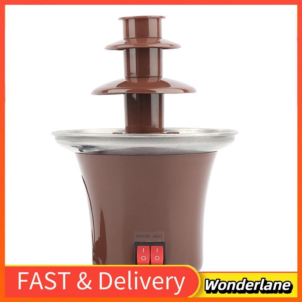 Wonderlane-br Wonderlane-br Máquina de lava de fondue de três camadas para uso doméstico, fonte de chocolate para