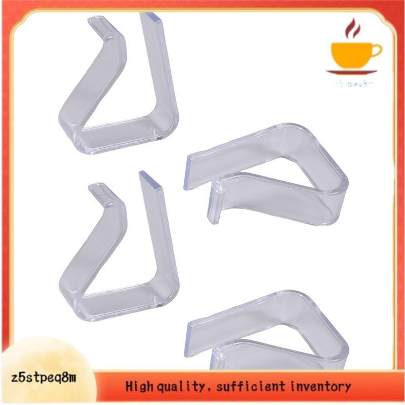 4 Peças Clipes De Pano De Mesa De Plástico Transparente Para Festa Em Casa 20mm-35mm