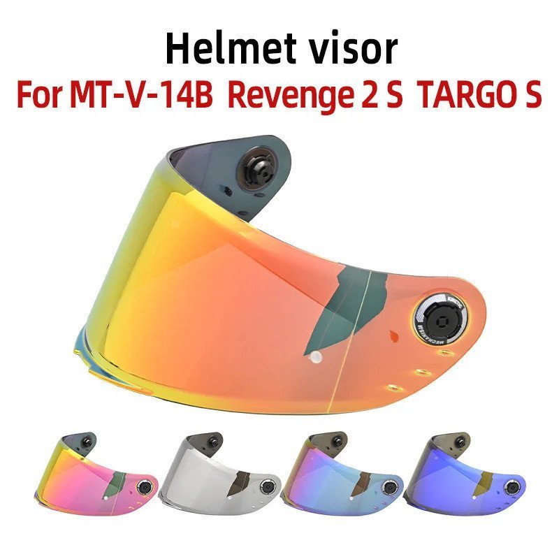 [2025Novo] Viseira para Capacete MT Revenge 2 S, Aplicável ao MT-V-14B Targo S, Lentes de Substituição, Óculos de Proteç