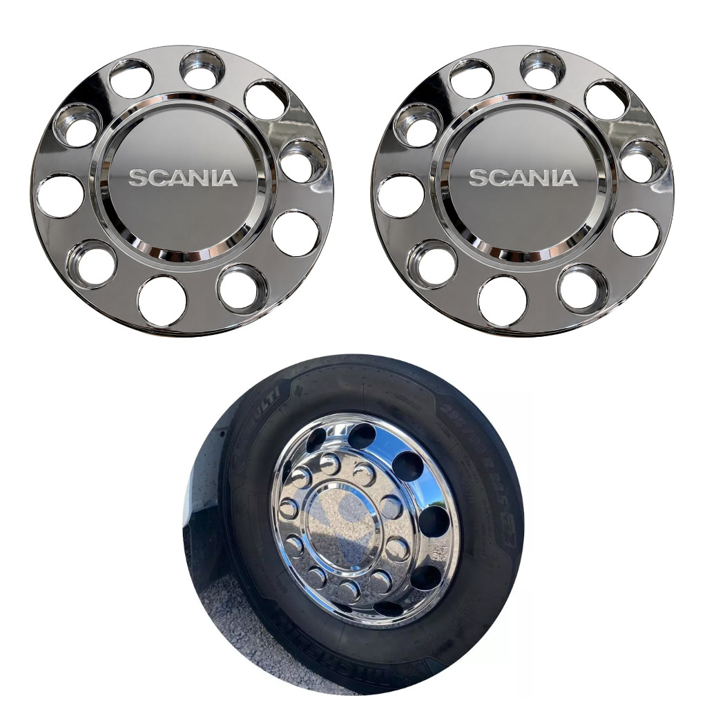 Calota Roda Dianteira Scania Aro 20/ 22,5MM 10 Furos