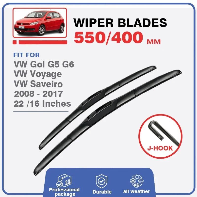 Lâminas De Limpador Dianteiras Do Carro Para Volkswagen VW Gol G5 G6 2008-2017 Viagem Saveiro Pára-Brisas Janela Acessór