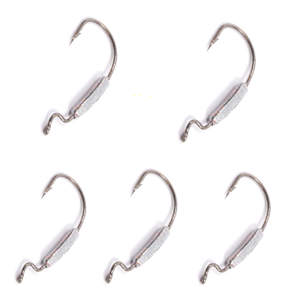 KIT CHUMBADA ANZOL JIG HEAD EWG LASTREADO 2/0 2.5G  5UN