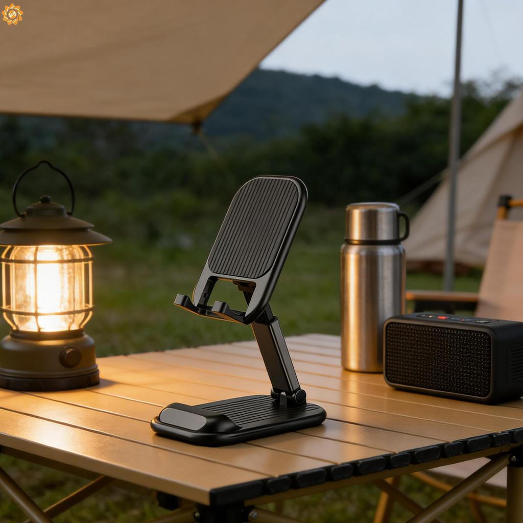 Suporte De Telefone Dobrável Ajustável Para Transmissão Ao Vivo De Mesa Compatível Com Telefones E Tablets