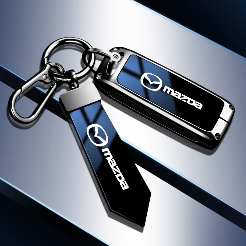 Capa Protetora para Chave de Carro Mazda com Gradiente Azul para Mazda 2 3 6 Axela Atenza CX-5 CX5 CX-7 CX-9 Smart 2 3 4
