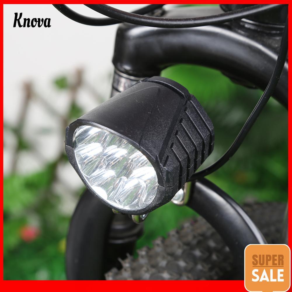 48V Luz De Bicicleta Elétrica Alto Brilho Chifre E-bike Farol Economia Energia Fácil Instalação Acessórios Ciclismo