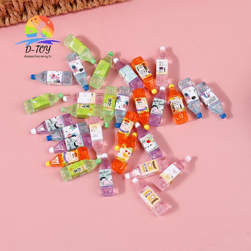 D-Toy 5 Peças Casa De Bonecas Em Miniatura Comida Jogar Suco Japonês Chá Bebida Modelo Adereços Conjunto De Vida .