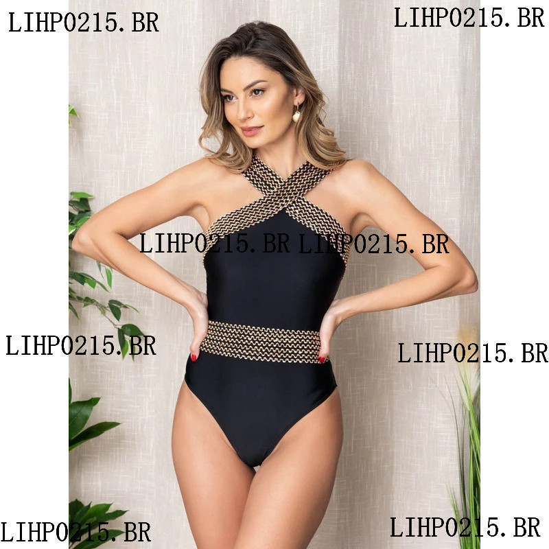 2025 Mulher moda praia feminina maiô feminino europeia e americana biquíni maiô asa delta