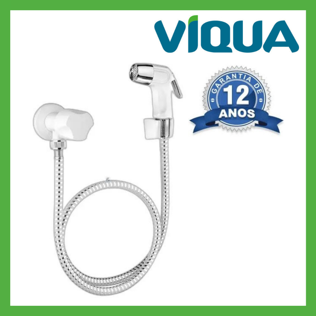 Ducha Higienica Foz Branca com Rabicho Cromado 1160252 Viqua