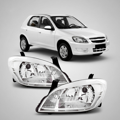 Par Farol Celta Prisma 2007 2008 2009 2010 A 2012 Cromado