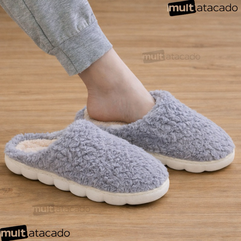 Pantufa Moderna De Inverno Quente Antiderrapante confortável para Adulto  QUENTINHO FEMININO MASCULINO