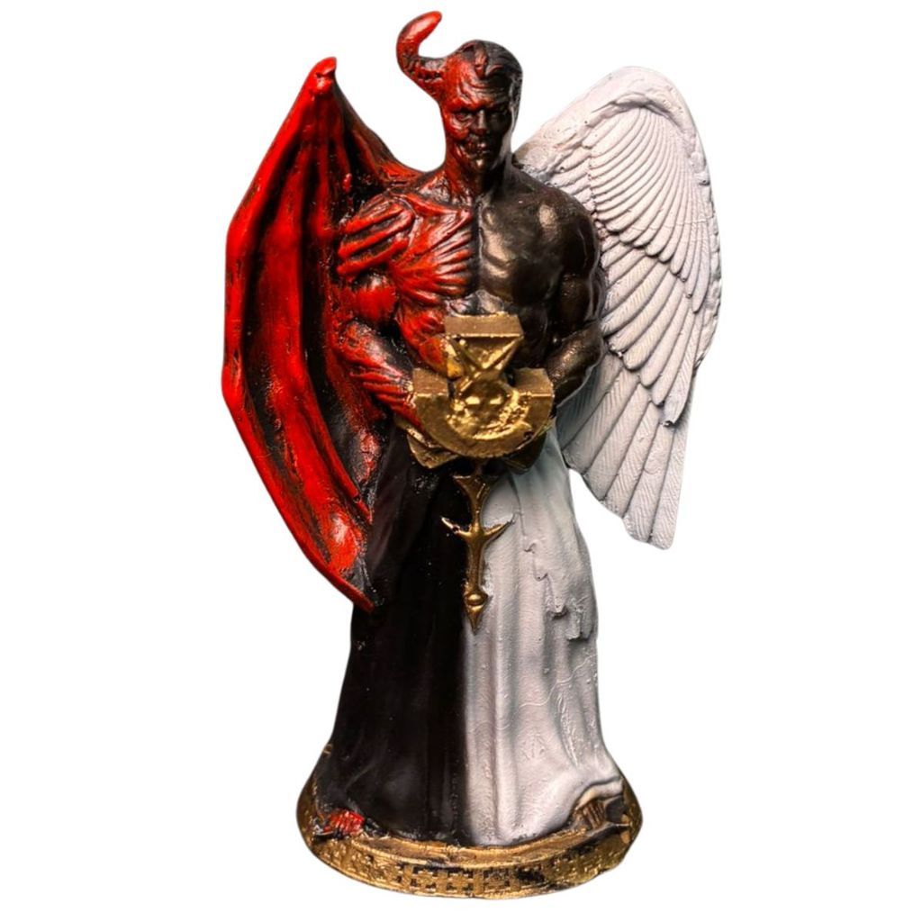 Estátua Lúcifer em Resina 15cm, Umbanda Candomblé, Fino Acabamento, Escolha a Imagem