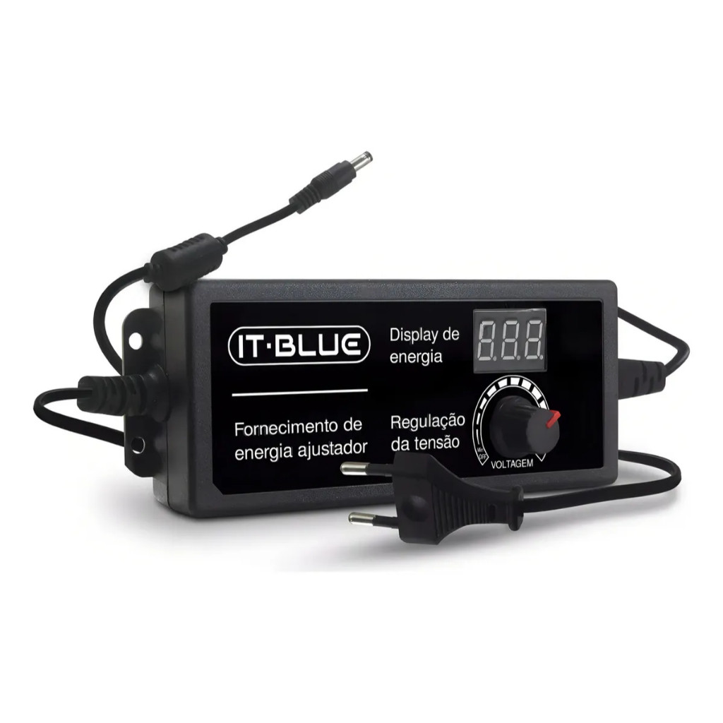 Fonte De Alimentação Digital Ajustável 3-24v 3a Bivolt