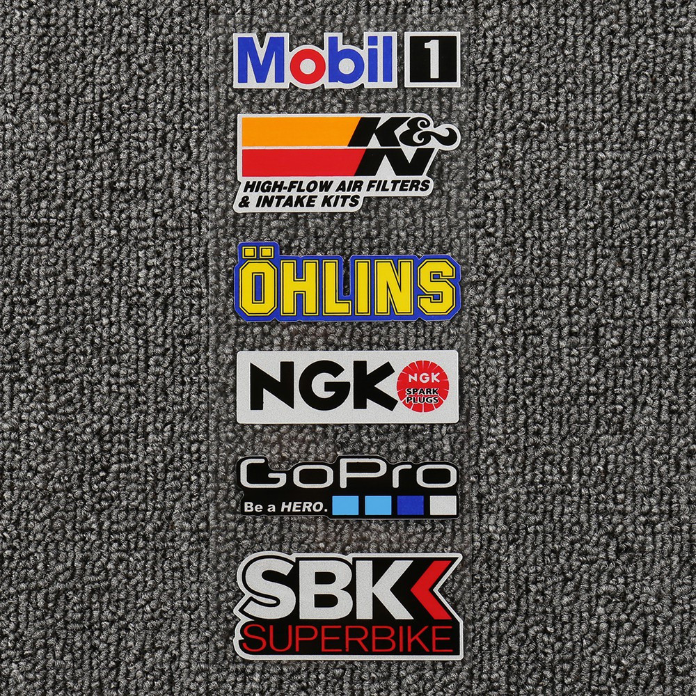 Musion ®     Adesivo Original de Patrocinador de Corrida para Motocicleta, Adesivo para Capacete Moto GP, Logotipo Origi