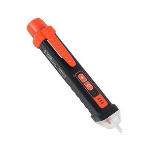 Testador de Tensão Sem Contato - Caneta Testadora Elétrica com Sensibilidade Ajustável, Alarme Sonoro e Visual, para Det