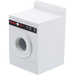 Toyvian Dollhouse Washing Machine Mini Cloth Washer Dryer Model Minihouse Laundry Machine Miniature for Dollhouse Furnit
